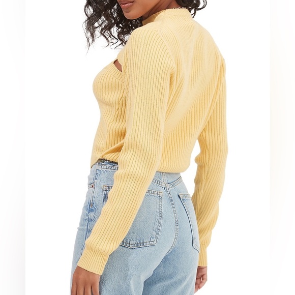 ASTR The Label Astoria Sweater Sunshine Yellow Size M. NWT - Picture 3 of 9